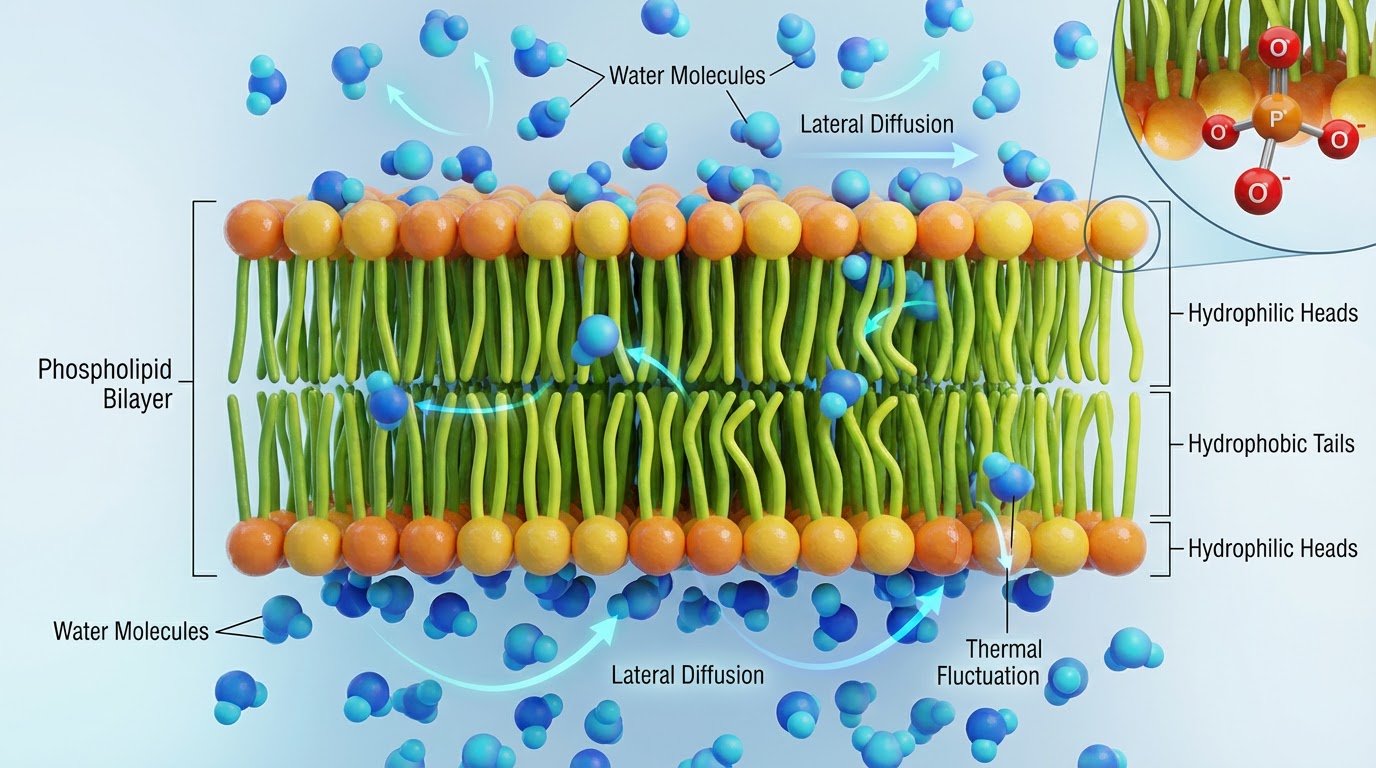 Membrane simulation visualization